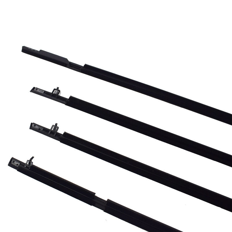4 Pcs Window Door Belt Weather Strips Fit For Honda Civic 2006-2011 Weatherstrip Black