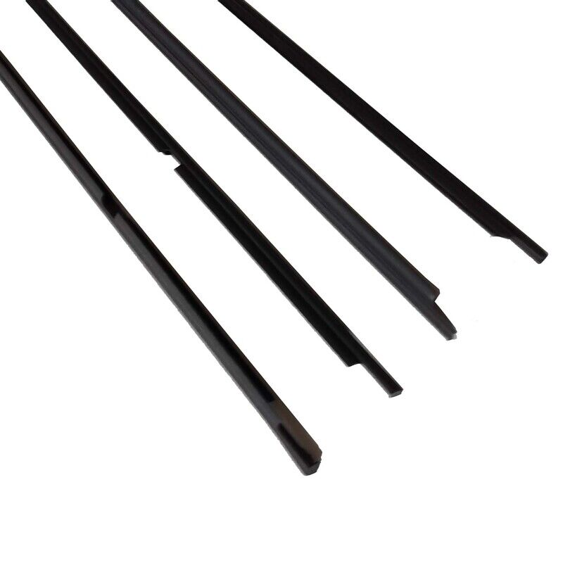 4 x Weather Strips Window Mould Fit For Toyota LandCruiser 100 105 Series Black