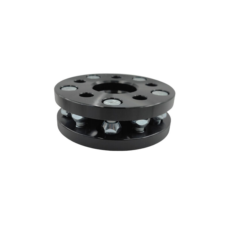 2 x 15mm Thick Black Wheel Spacer Adaptor CB: 56-56mm PCD: 5x100mm