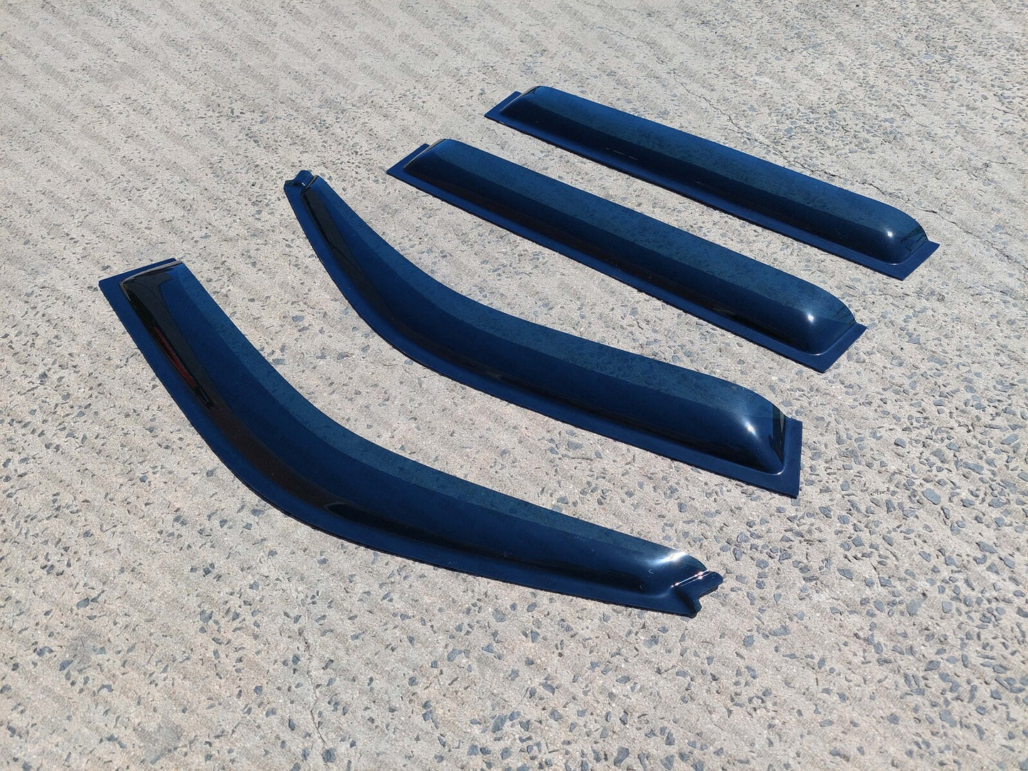 WEATHERSHIELDS TINTED WINDOW VISORS FOR TOYOTA PRADO 120 SERIES 2003 - 2009