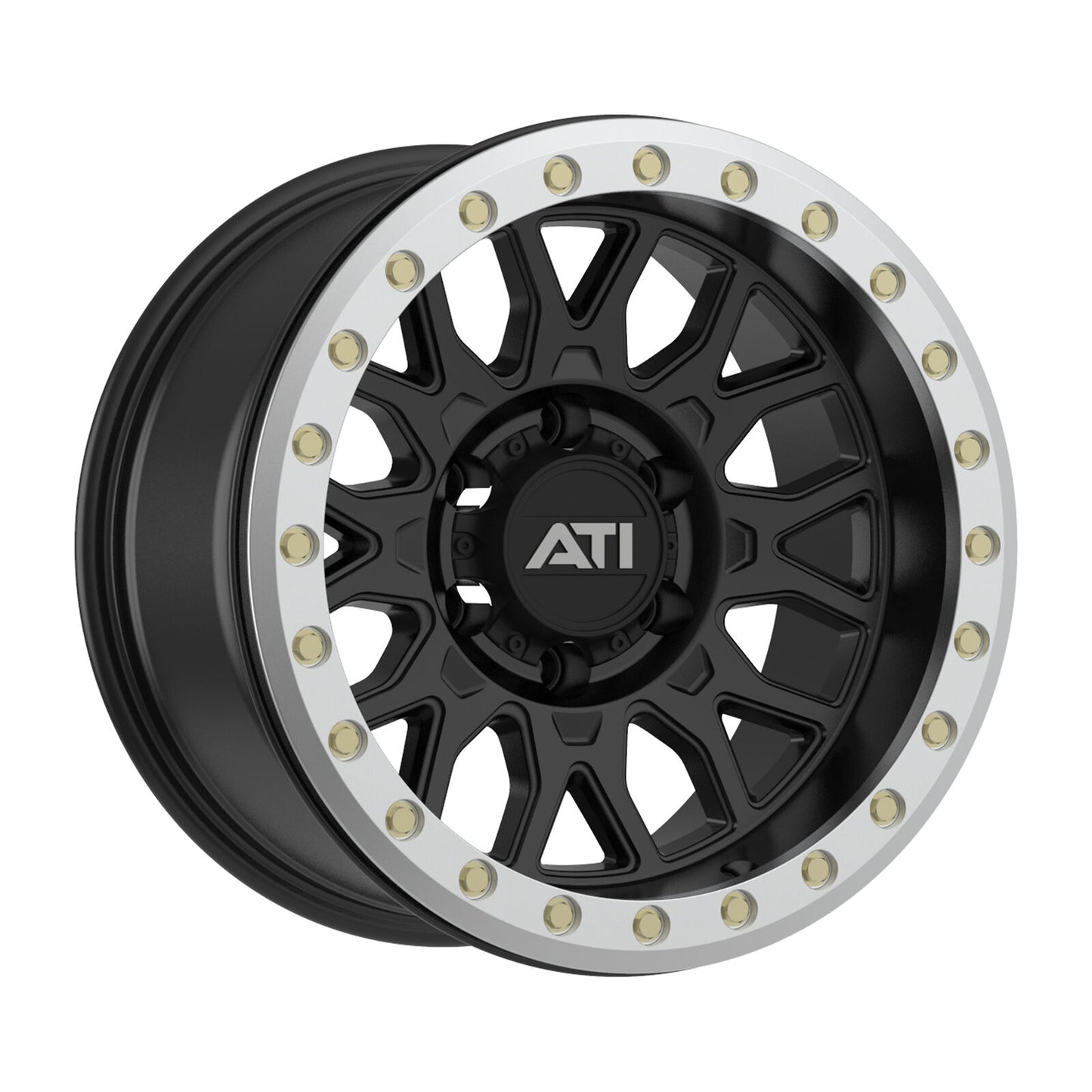 AT-01 17X8.5 HYBRID BEADLOCK WHEEL - BLACK (5X150)