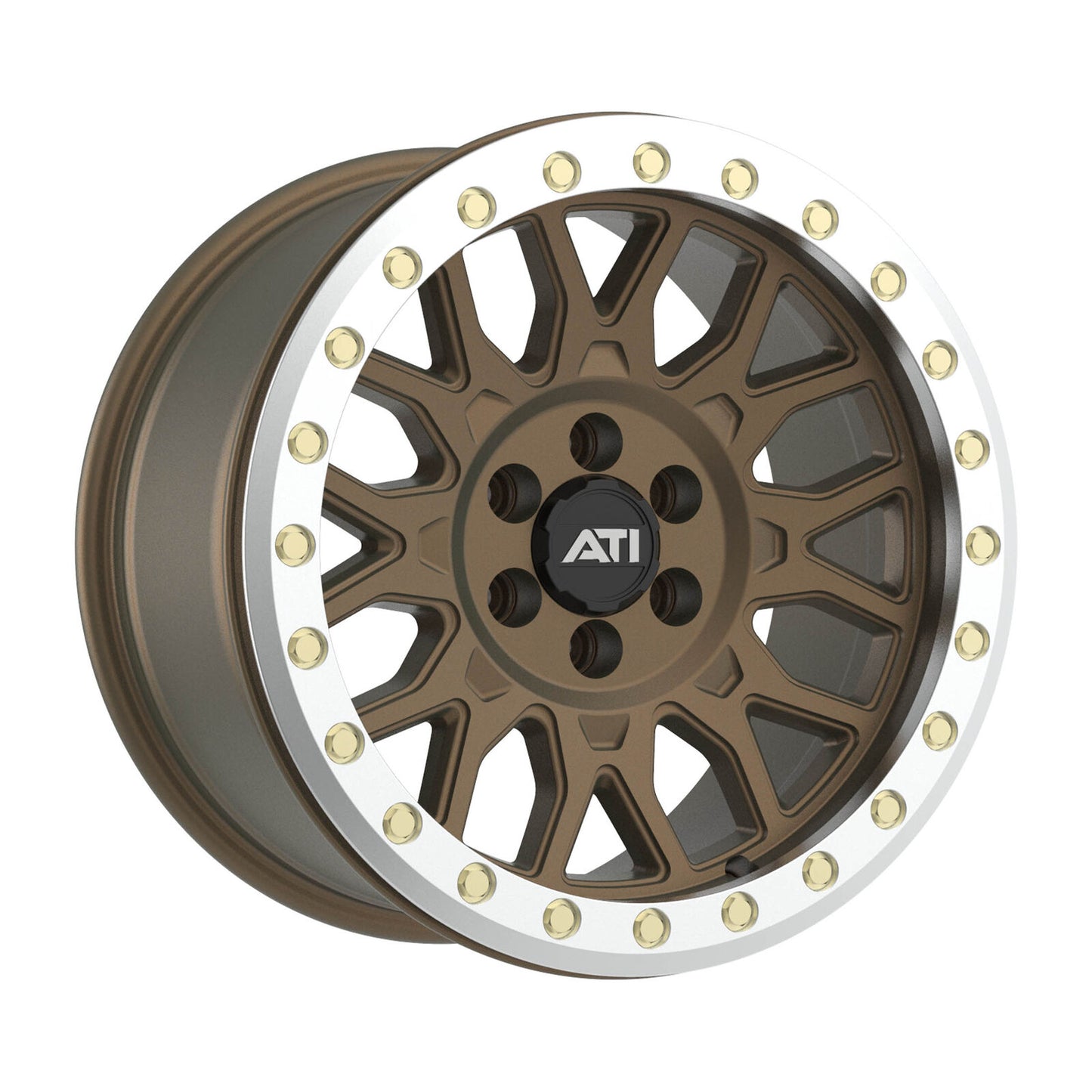 AT-01 17X8.5 HYBRID BEADLOCK WHEEL - BRONZE (6X114.3)