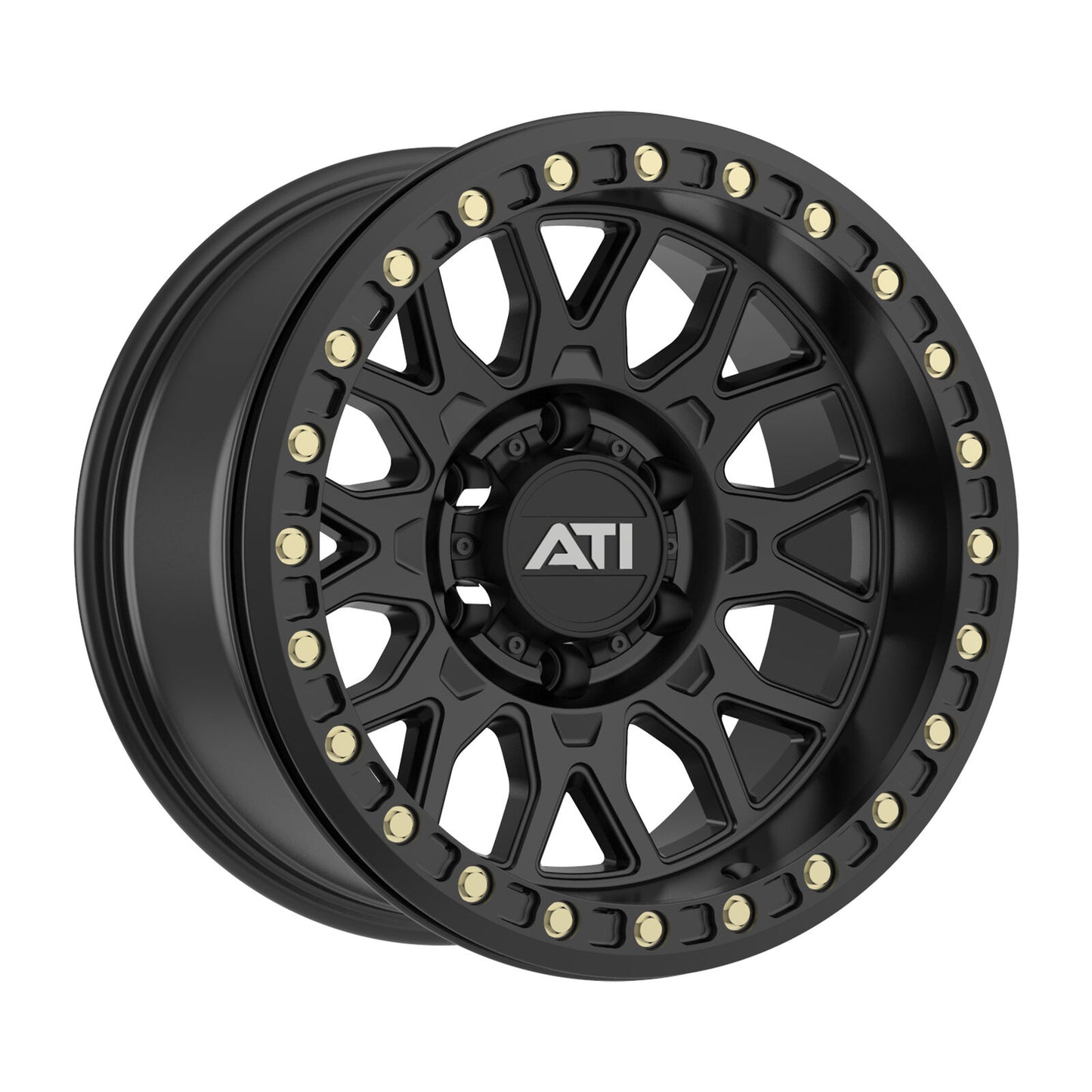 AT-01 17X8.5 HYBRID BEADLOCK WHEEL - BLACK (5X150)