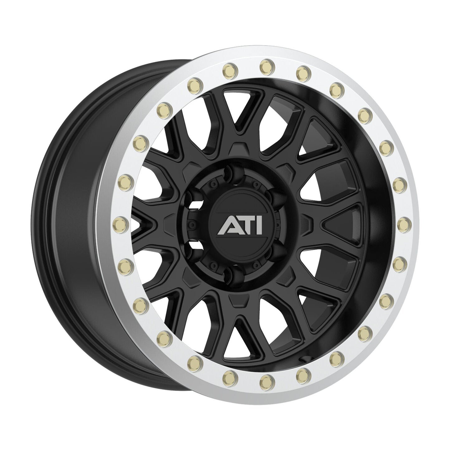 AT-01 17X8.5 HYBRID BEADLOCK WHEEL - BLACK (5X150)