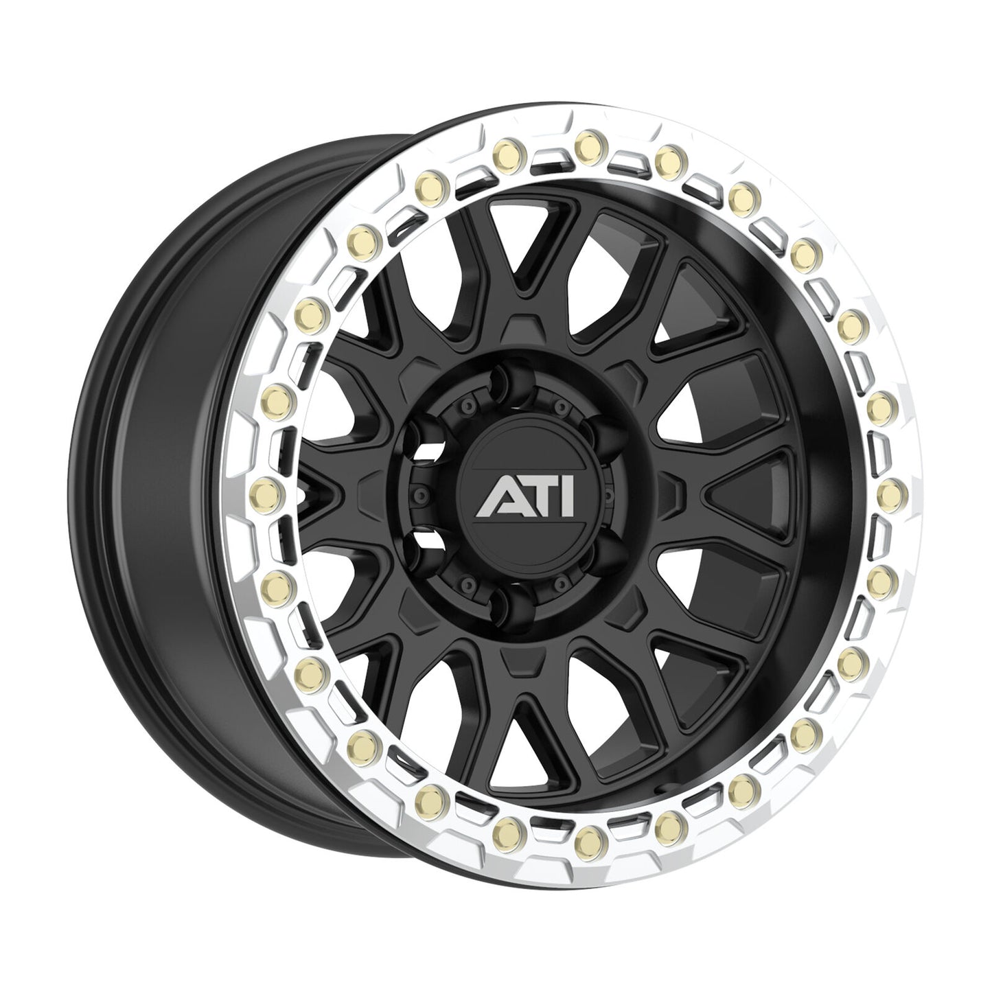 AT-01 17X8.5 HYBRID BEADLOCK WHEEL - BLACK (5X150)