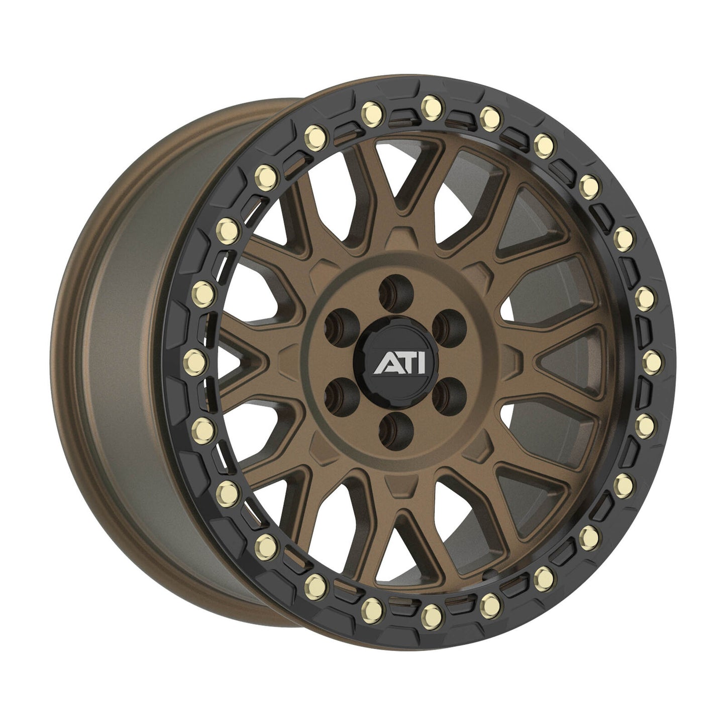 AT-01 17X8.5 HYBRID BEADLOCK WHEEL - BRONZE (6X114.3)