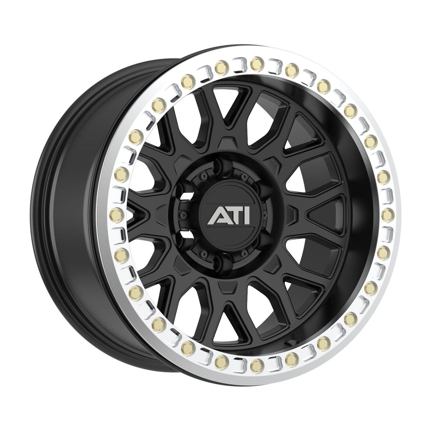 AT-01 17X8.5 HYBRID BEADLOCK WHEEL - BLACK (5X150)