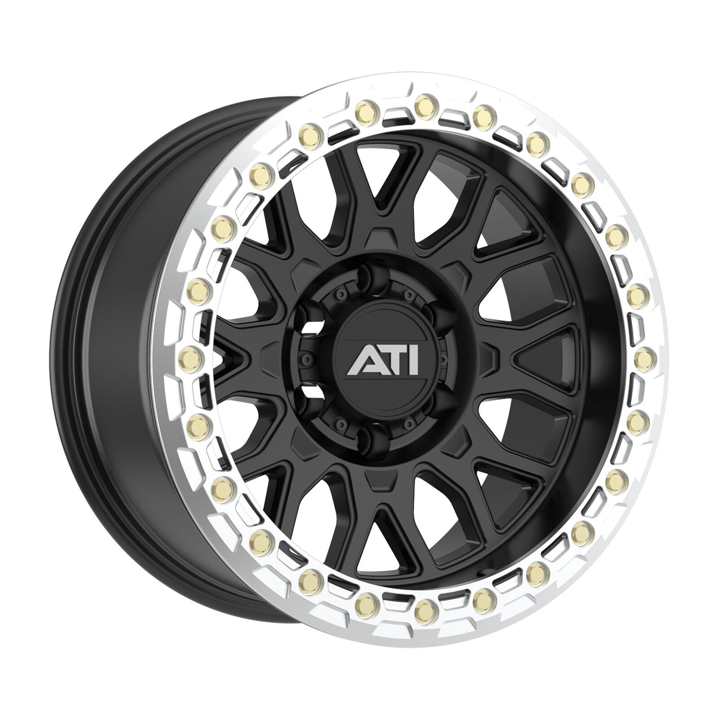 AT-01 17X8.5 HYBRID BEADLOCK WHEEL - BLACK (5X150)