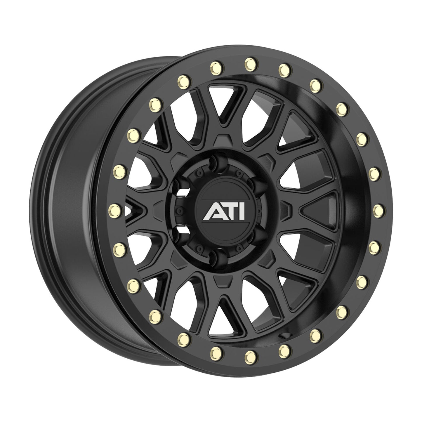 AT-01 17X8.5 HYBRID BEADLOCK WHEEL - BLACK (5X150)