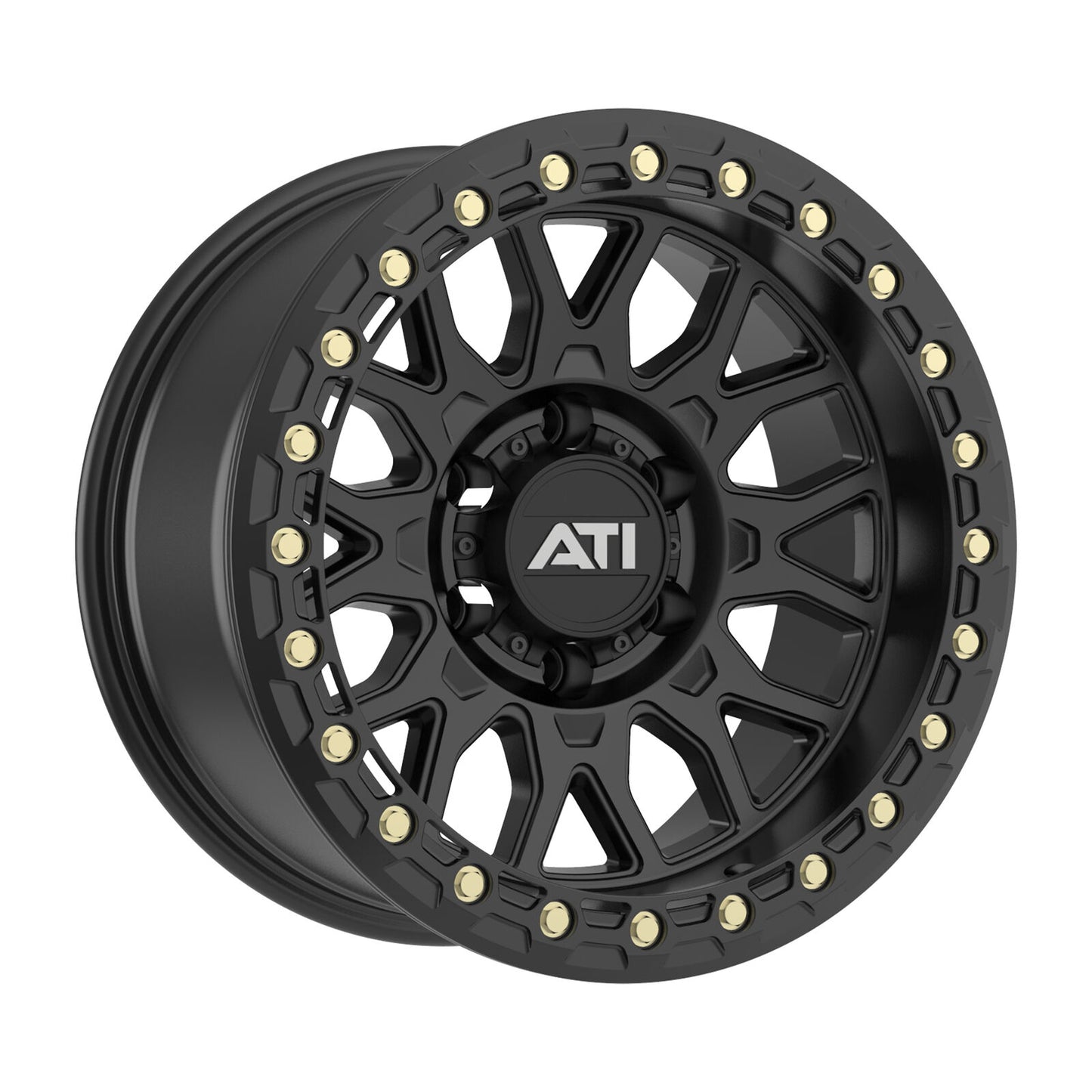 AT-01 17X8.5 HYBRID BEADLOCK WHEEL - BLACK (5X150)