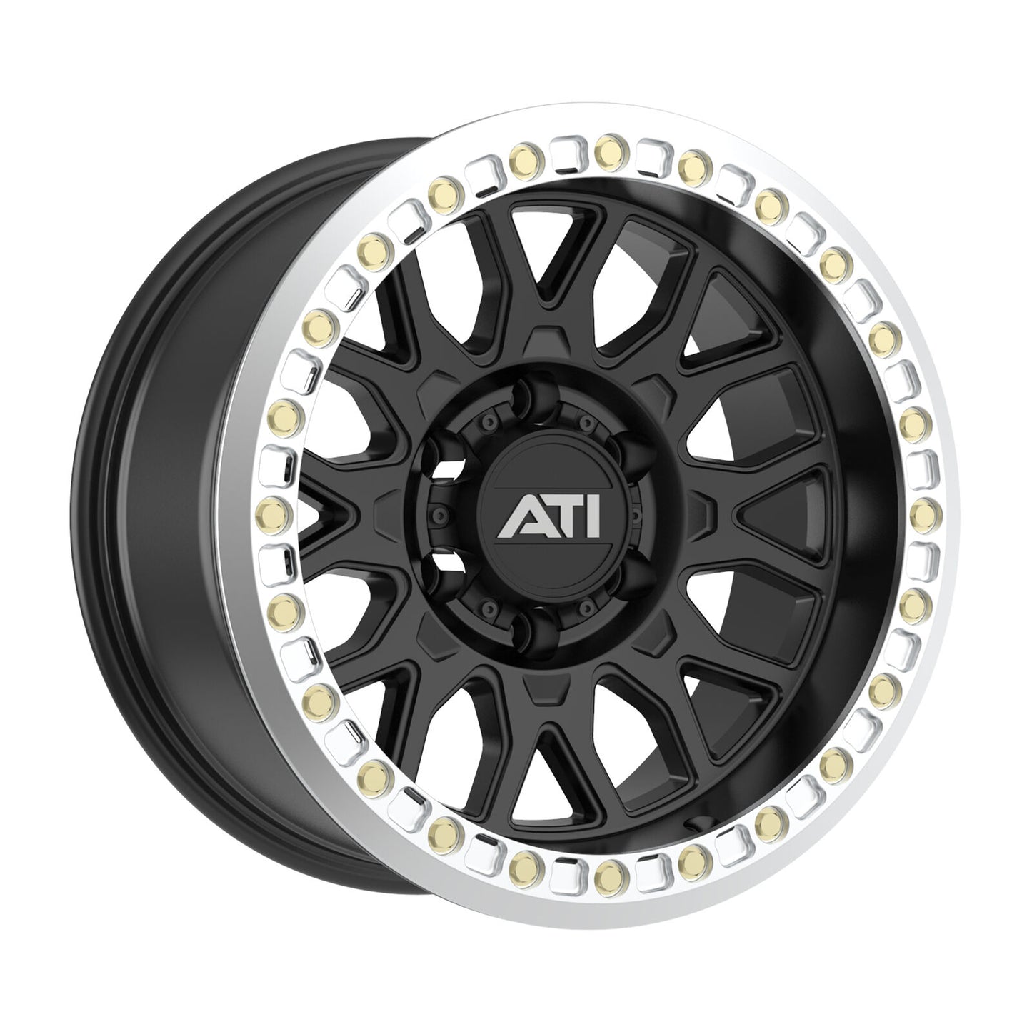 AT-01 17X8.5 HYBRID BEADLOCK WHEEL - BLACK (5X150)