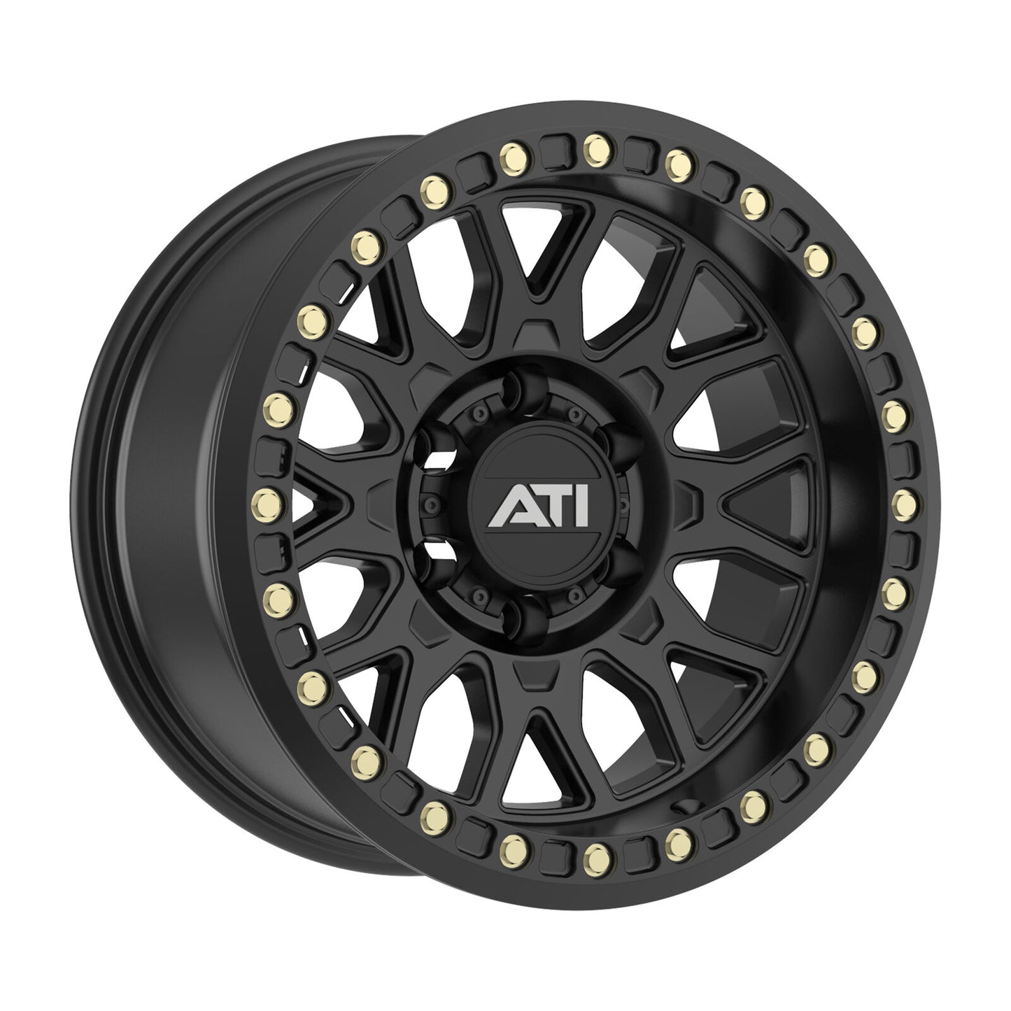AT-01 17X8.5 HYBRID BEADLOCK WHEEL - BLACK (5X150)