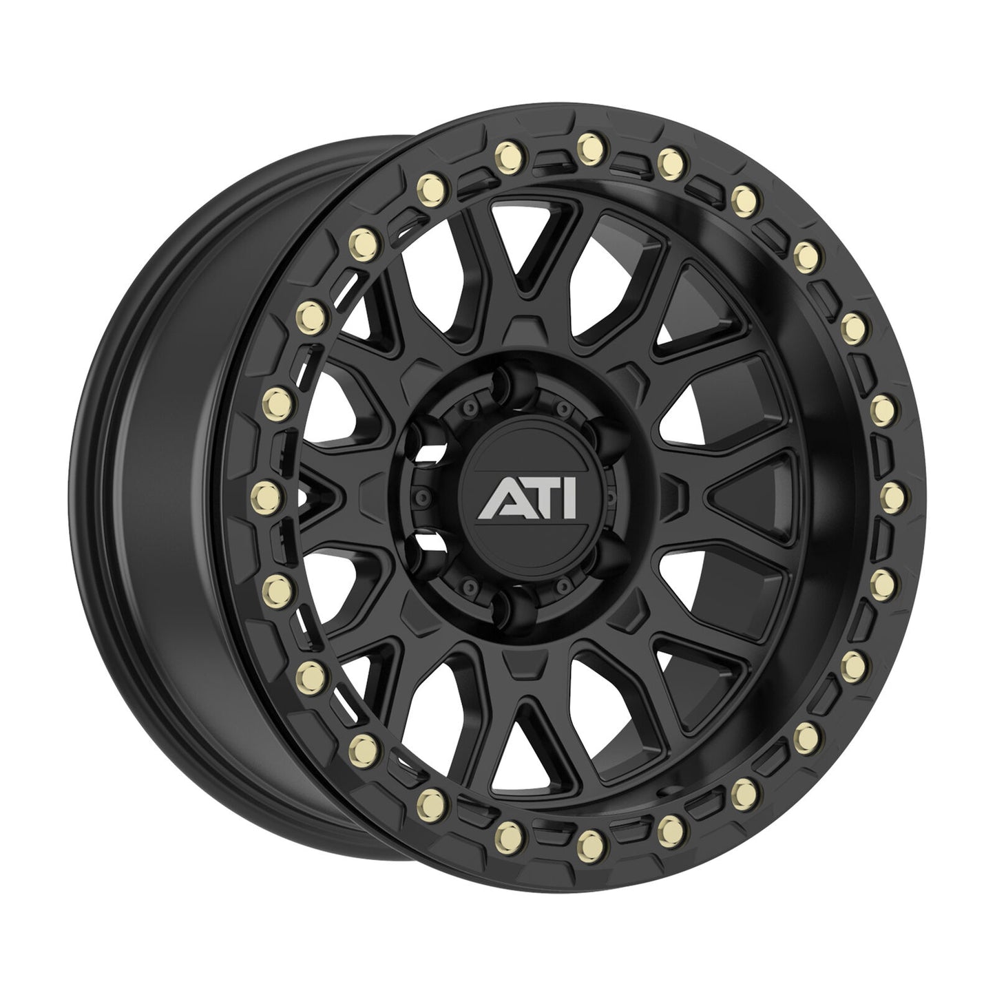 AT-01 17X8.5 HYBRID BEADLOCK WHEEL - BLACK (5X150)