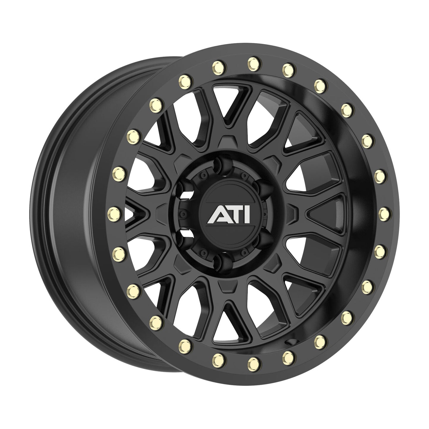 AT-01 17X8.5 HYBRID BEADLOCK WHEEL - BLACK (5X150)