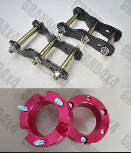 2" LIFT KIT COIL SPACERS GREASABLE EXTENDED SHACKLES FOR TOYOTA HILUX 2005-2014