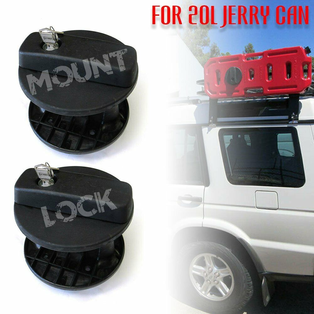 Slim Plastic fuel Jerry Can 20L WITH 2X MOUNT LOCKS