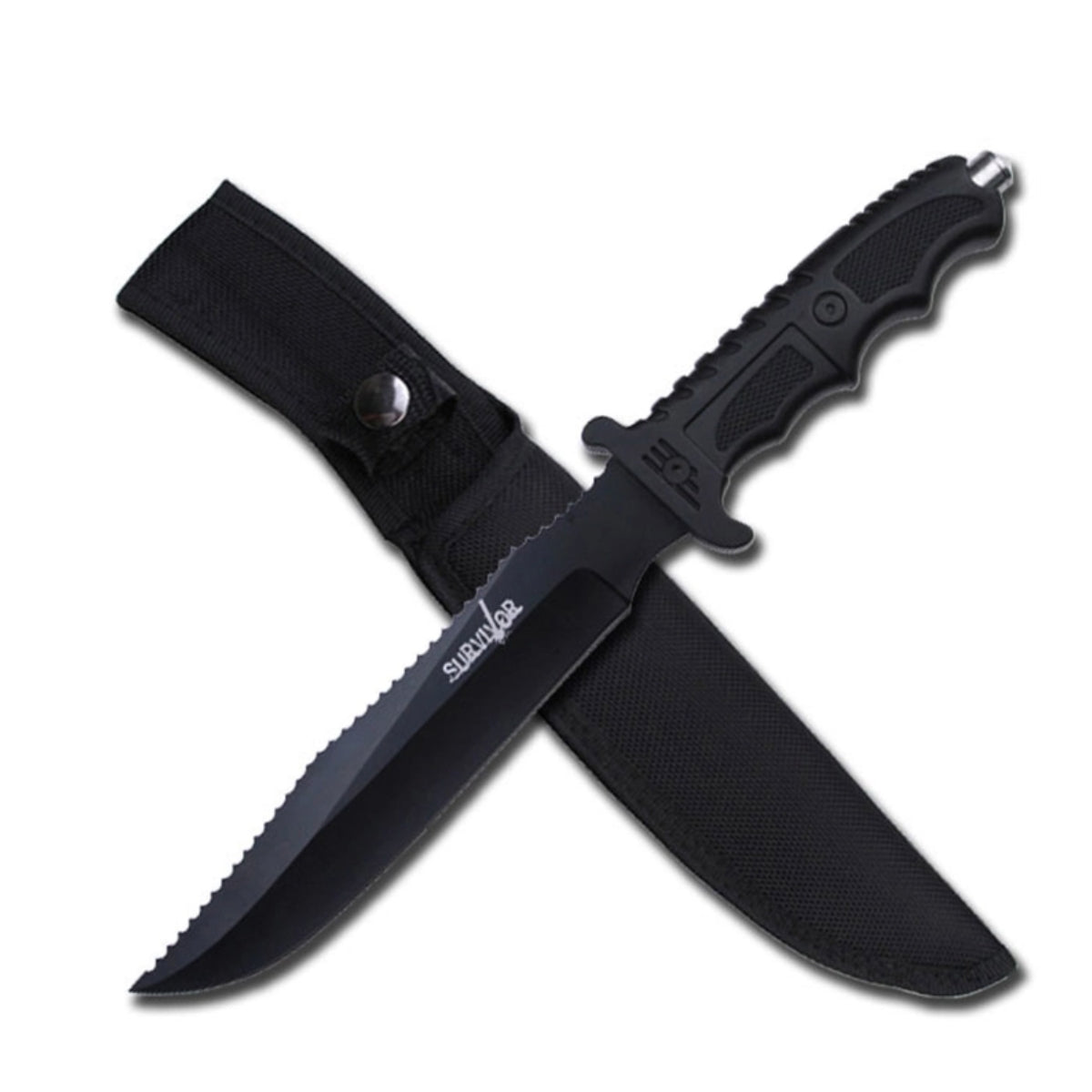 Survivor Fixed Blade Knife with Glass Breaker