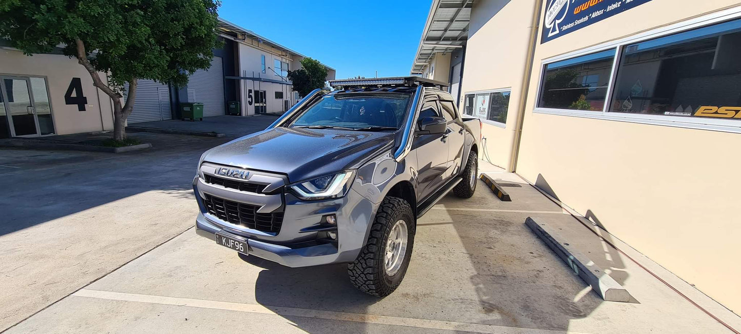 Isuzu DMAX 2021 onwards DUAL 4″ Stainless Steel Snorkel Kit (SHORT)