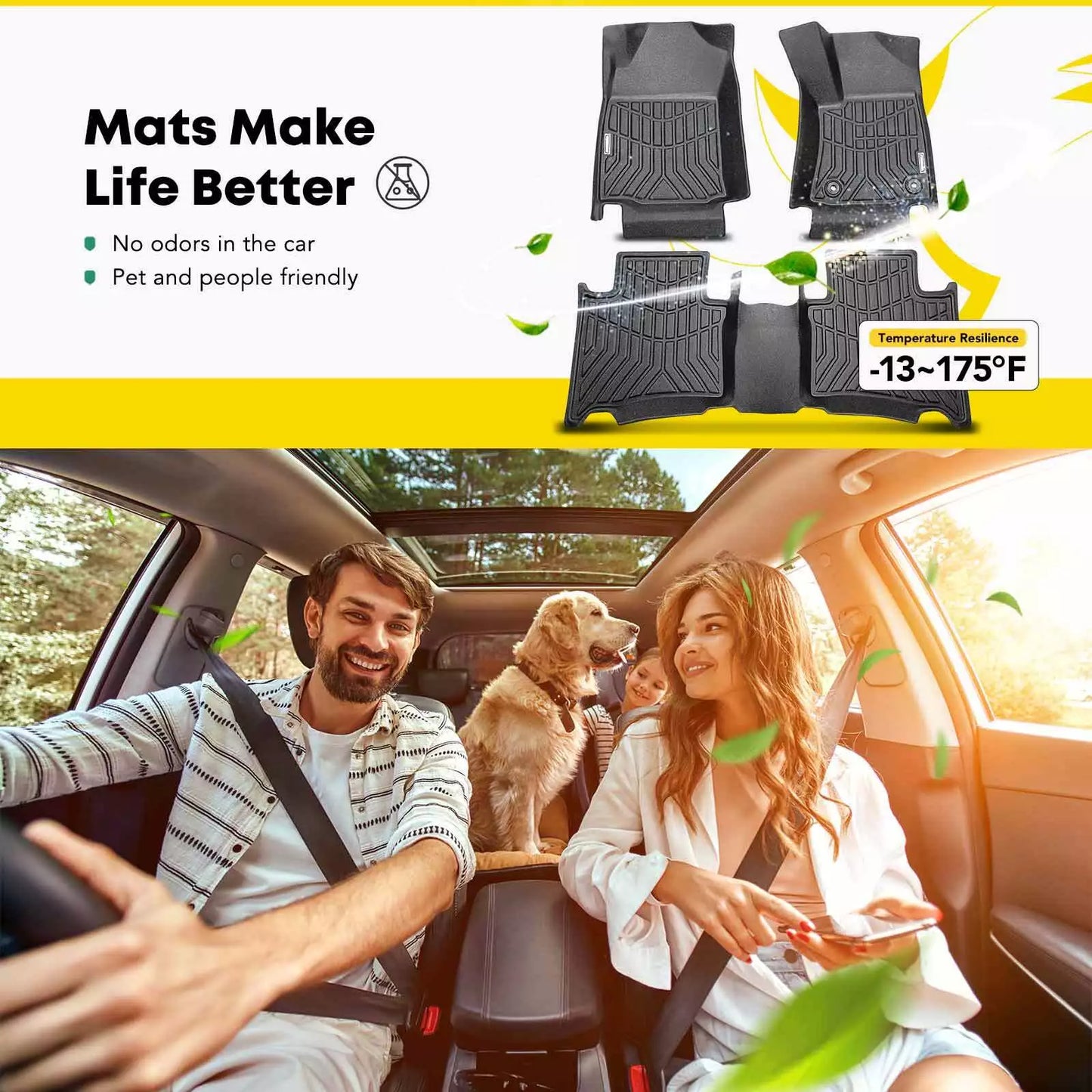 4pcs TPE Moulded Floor Carpet Floor Mat for Toyota Fortuner GUN156 2015-2024 SUV (For: Toyota Fortuner)