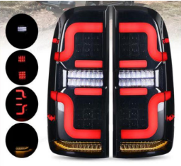 LED Tail Light For Toyota Hilux 2004-2015 smoked black
