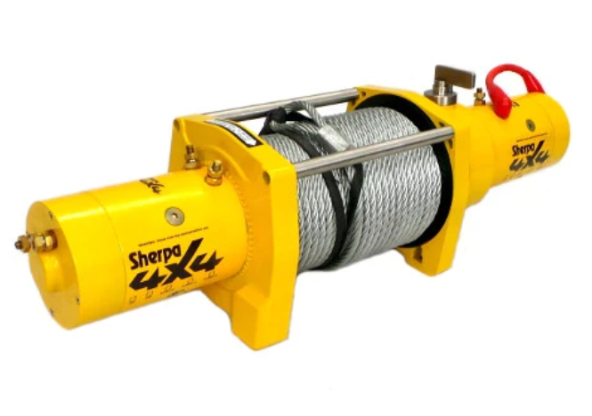 SW12V17LB45SRSSD 12V 17,000lb, 45m rope, dual motors - Sherpa Winches