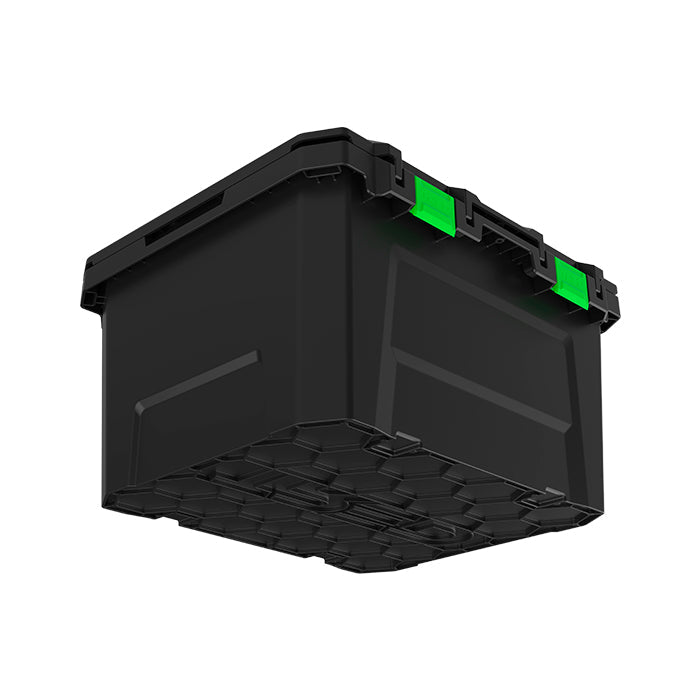 SET OF 3 TRED STORAGE BOXES 65L - BLACK $550.00