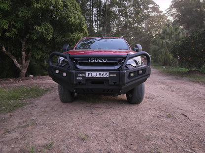 Ramped Up FACELIFT 2024+ ISUZU D-MAX HOOPED Front bull bar ( Matte Black)
