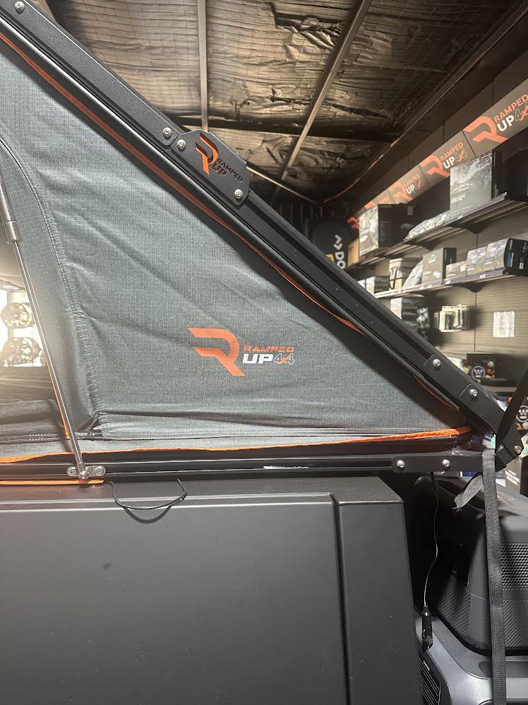 RAMPED UP 4X4 ROOF TOP TENT (ALUMINUM TRIANGLE) SLIMLINE