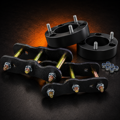 $149 SPACER/SHACKLE LIFT KIT - 2.5" FRONT + 2" REAR - FORD RANGER 2022 ONWARDS