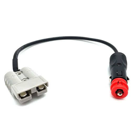 Adapter Cable. Connecting Cigarette Plug To Anderson 50A Plug. (30cm, 16AWG)