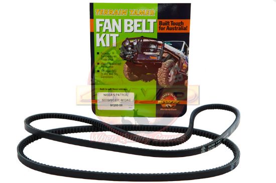 Fan Belt Kit To Suit Nissan Patrol MQ SD33 3.3L 1980-1988