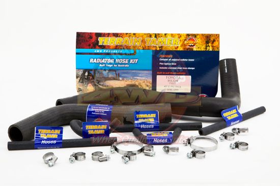 Radiator Hose Kit To Suit Toyota Hilux YN63 4Y 2.2L 8/1986-3/1989