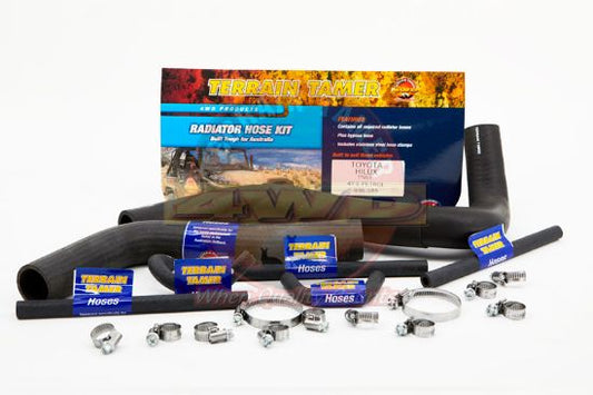 Radiator Hose Kit To Suit Toyota Hilux YN63 4Y 2.2L 8/1986-3/1989