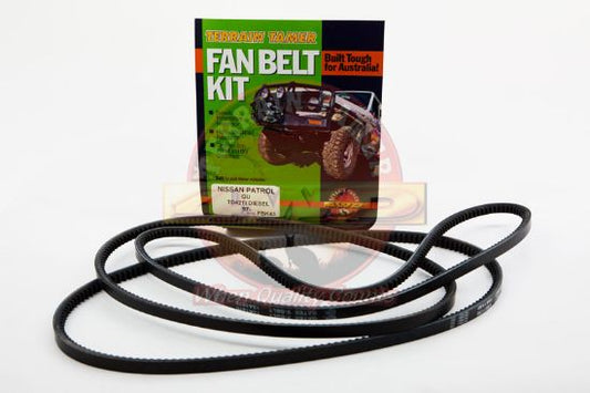 Fan Belt Kit To Suit Nissan Patrol GU Y61 TD42 4.2L 2000-