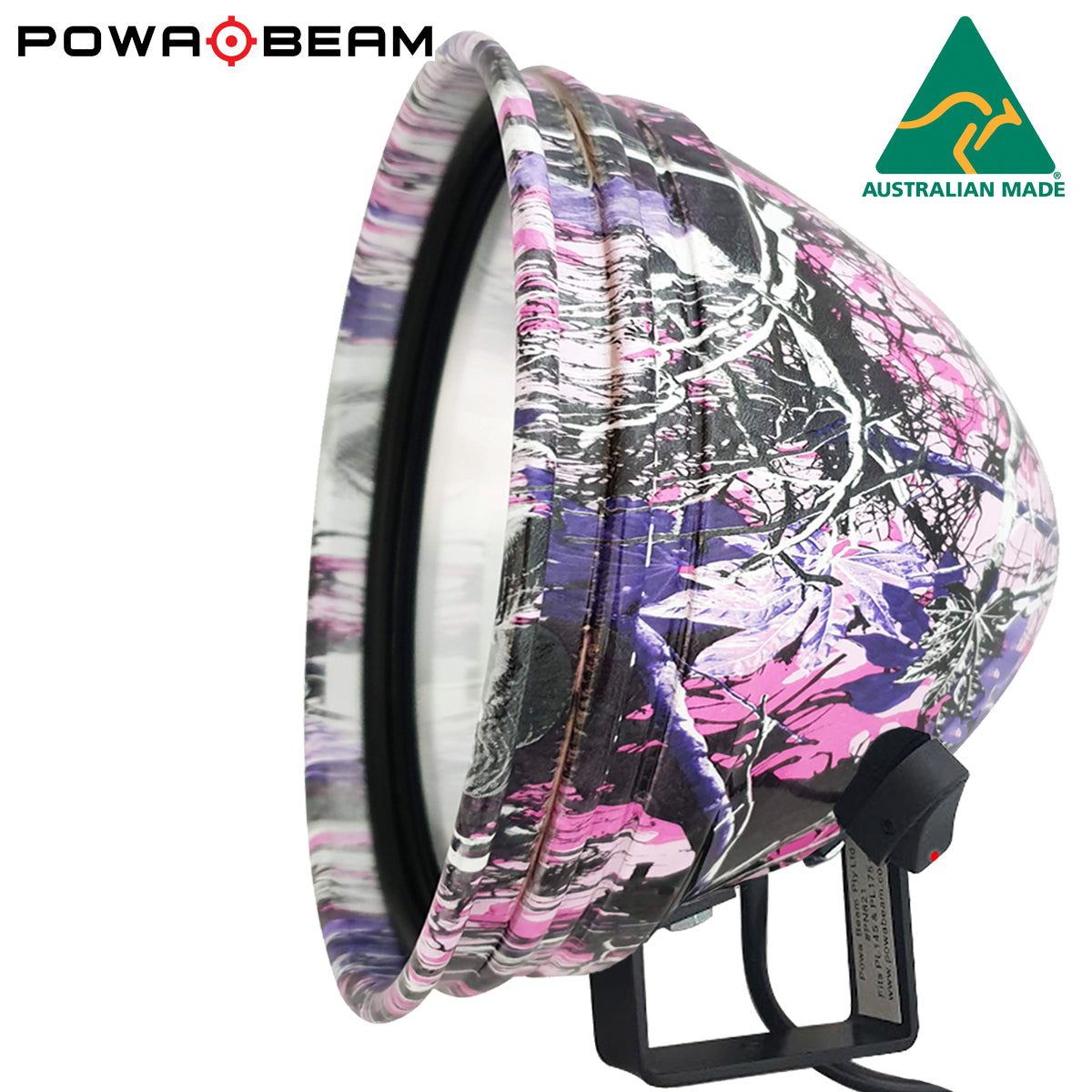 175mm/7" QH 100W Pink Camo Spotlight with Bracket
