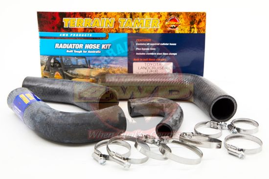 Radiator Hose Kit To Suit Toyota Landcruiser FJ40 2F 4.2L 1/1979-7/1980