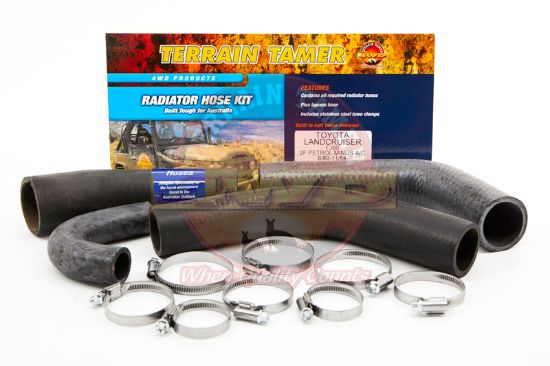 Radiator Hose Kit To Suit Toyota Landcruiser FJ60 2F 4.2L 8/1980-11/1984