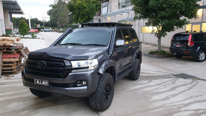Toyota Landcruiser 200 Series 4″ DUAL Stainless Steel Snorkel Kit (Short Entry)