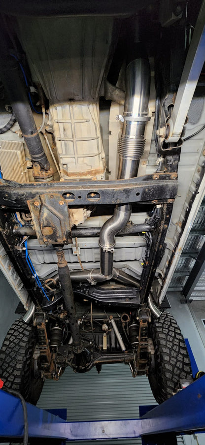 Landcruiser VDJ79 Series Dualcab DPF MODEL 4″ Dual Side Exit Exhaust