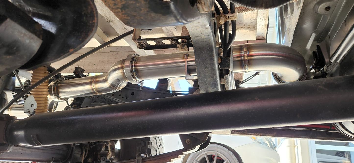 Landcruiser VDJ79 Series Dualcab PRE DPF 4″ Full Length Exhaust