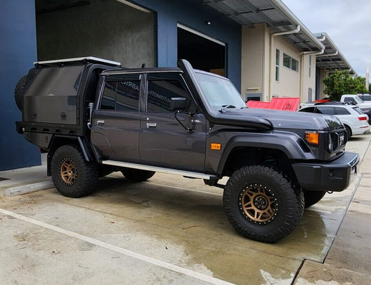 2024+Toyota Landcruiser VDJ76-79 Series 5″ Stainless Steel Snorkel Kit