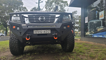 NP300 NISSAN NAVARA 2015-2020 Front Bar Full Hoop Bull Bar - RAMPED UP 4X4