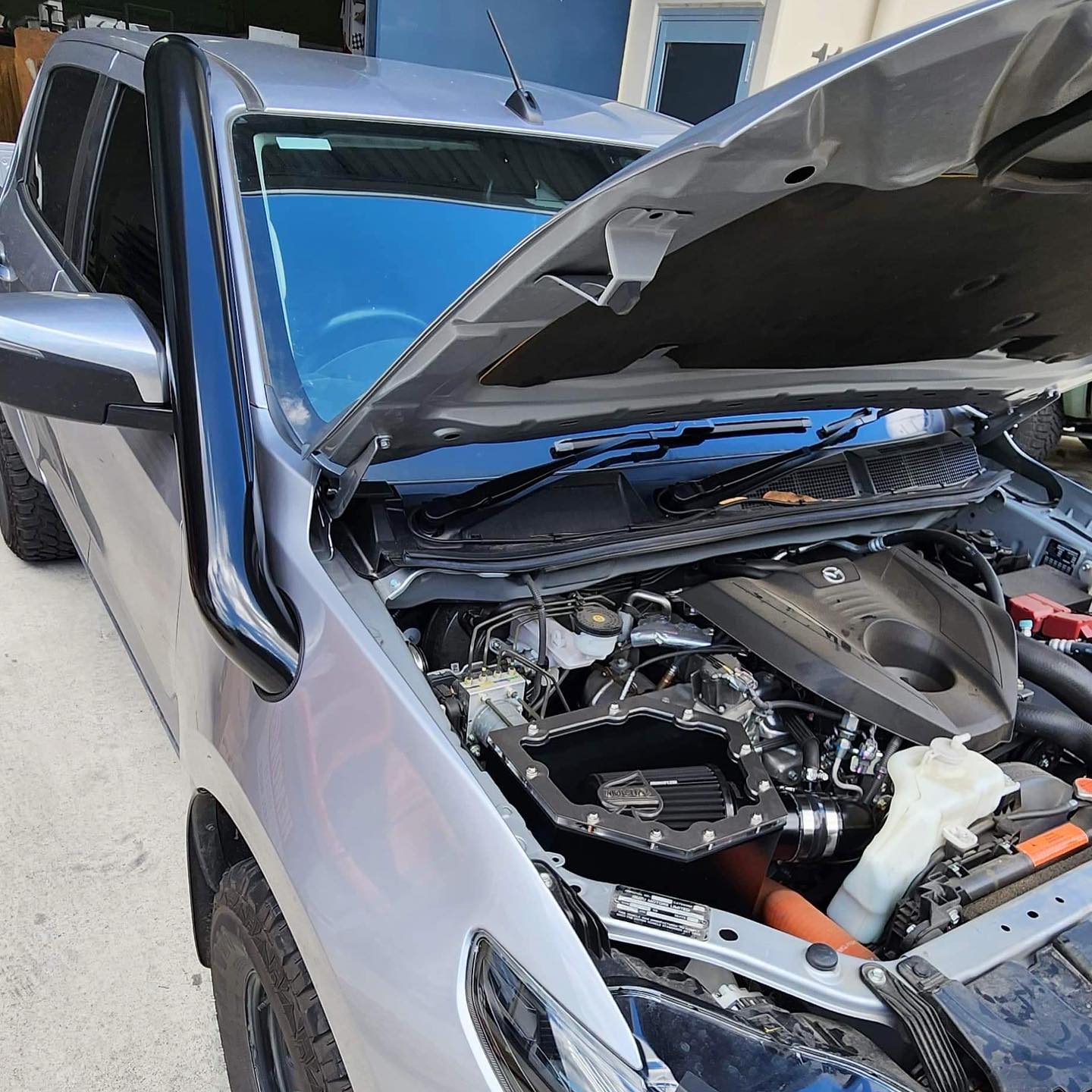 Mazda BT50 2021 onwards 4″ Stainless Steel Snorkel/Airbox Kit (SHORT)