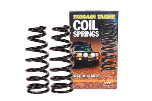 COILS FRONT RAISED 35MM TO 50KG WITH BULL BAR TAPERED WIR