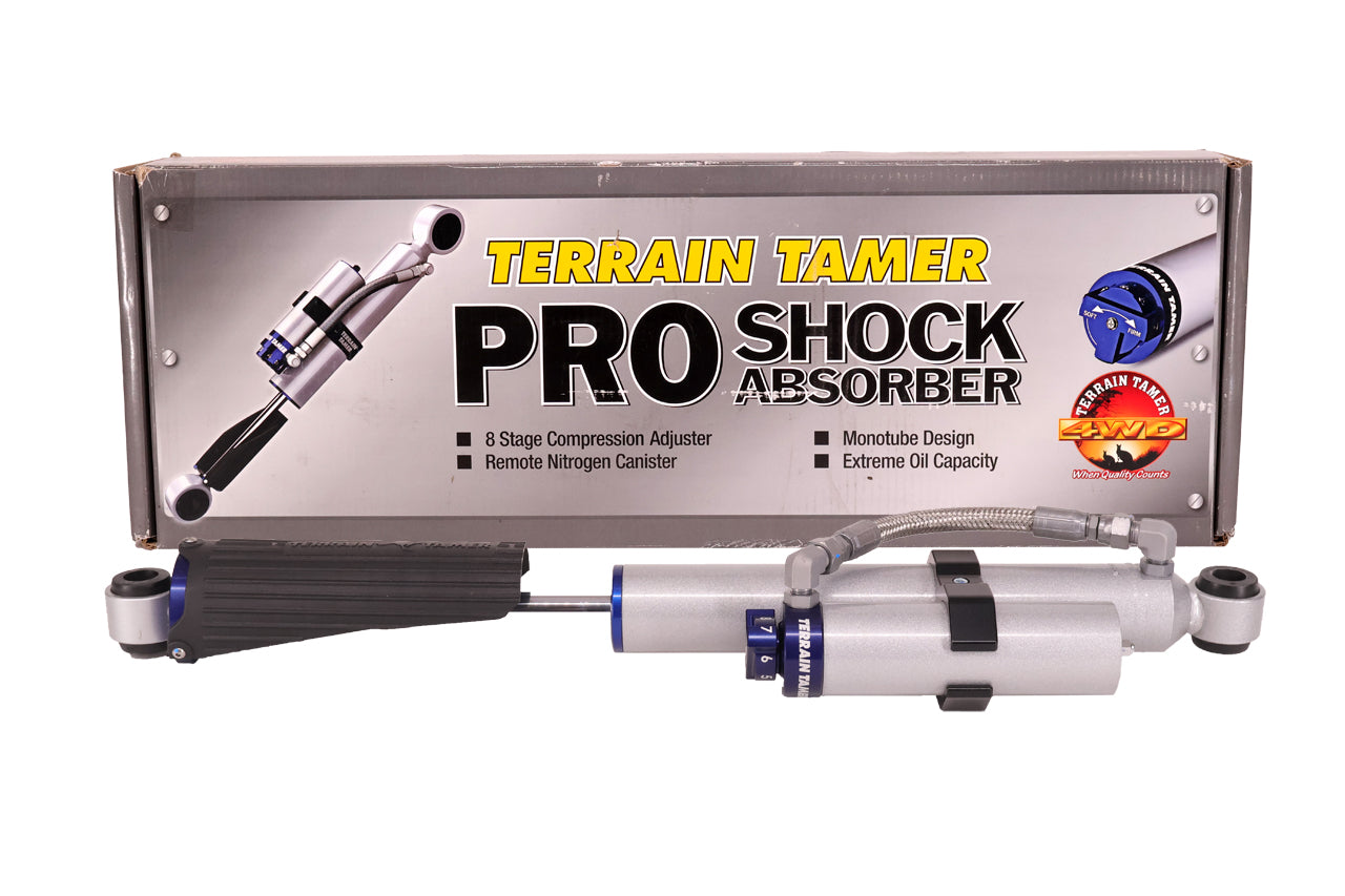 SHOCK ABSORBER REAR PAIR REMOTE RES 8 STAGE ADJUST 40MM LIFT - TPS0011 - KUN125 - 5/2015-2021