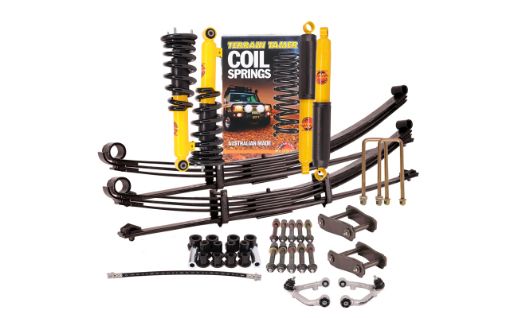 SUSP.KIT INC STRUT ASSY SHOCKS SPRGS PIN KITS U BOLTS BUSHES - SK098A - PX111 - 8/2018-