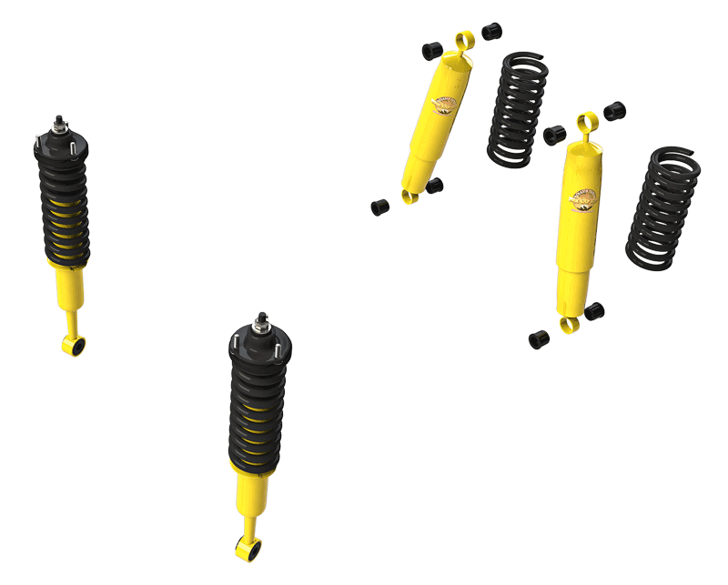 SUSP.KIT INC FRONT STRUT ASSEMBLIES REAR SPRINGS & SHOCKS - SK097A - PB - 2009-2015