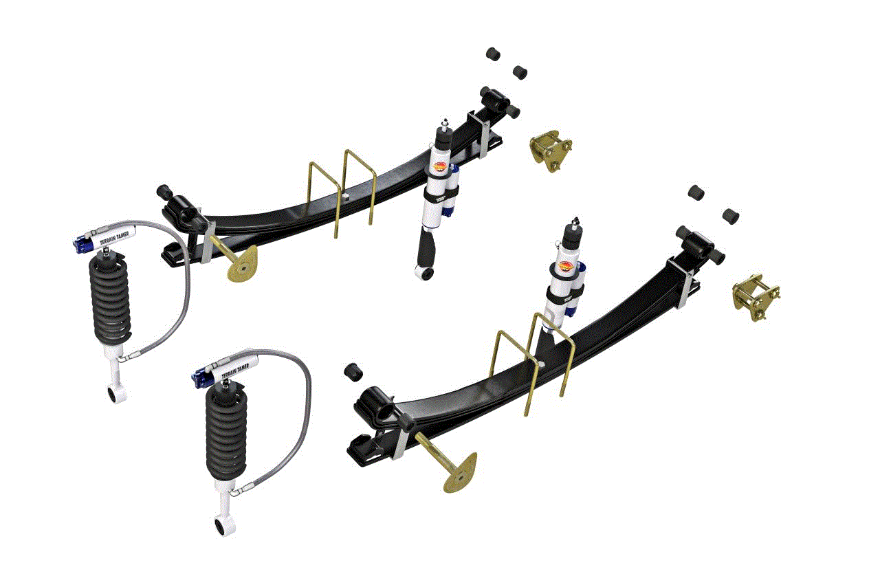 SUSP.KIT INC STRUT ASSY SHOCKS SPRINGS PINS U-BOLTS BUSHES – Ramped up 4x4