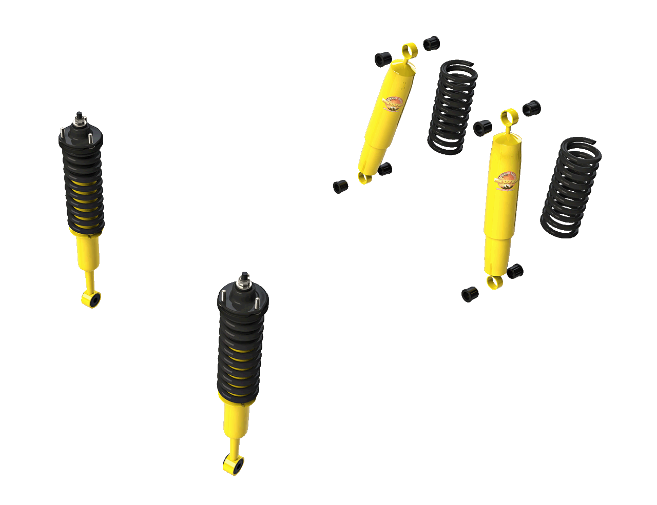 SUSP.KIT,FRT STRUTS RR SPRINGS & SHOCKS W/O KDSS & SELFLEVEL - GRJ150 - SK090A - 8/2009-