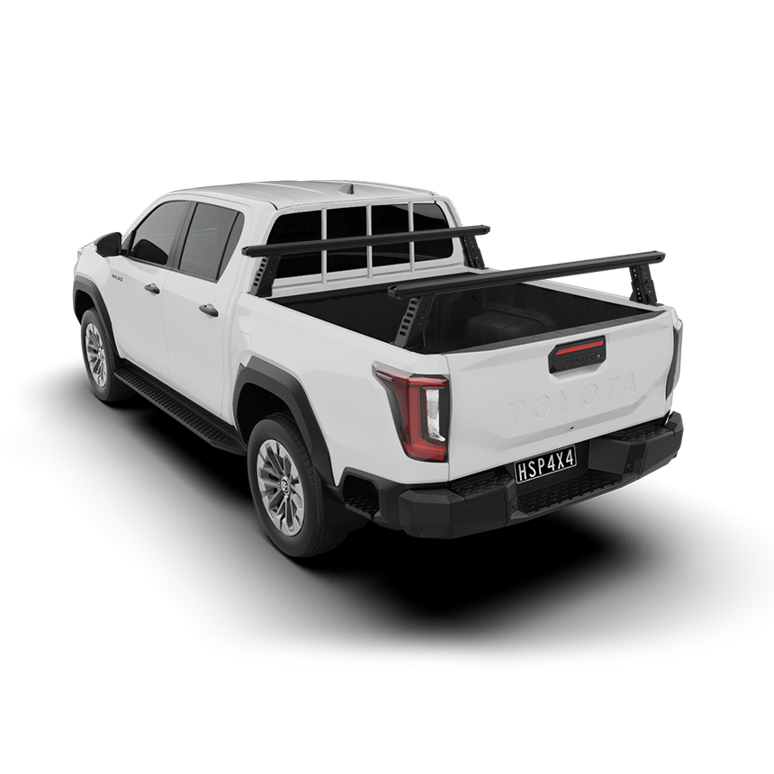 HSP Load Rack JNR Tub Rack suits Toyota Hilux 2026+ Fits Dual Cab Direct To Tub - Full set (Front & Rear Legs)